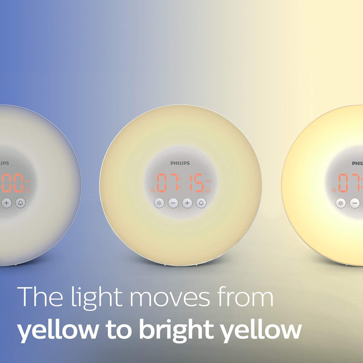 Philips - Lampe de Réveil, Simulation du Lever du Soleil, 10 Réglages d'éclairage, Blanc - Simple Boutique