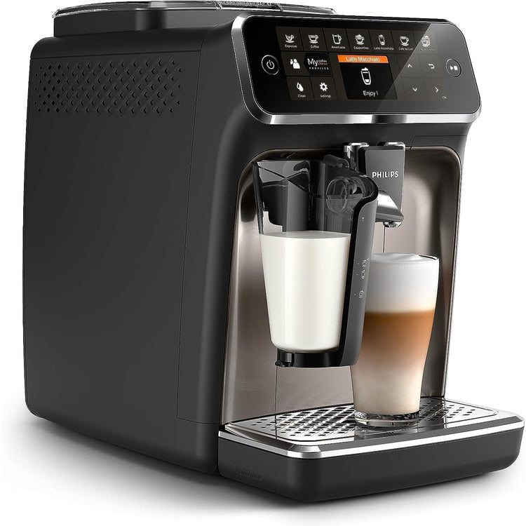 Philips - Machine à Expresso Automatique LatteGo 4300, 8 Choix de Boissons, Broyeur en Céramique - EP4347/94 - Simple Boutique