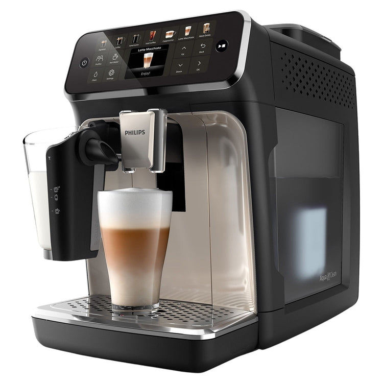 Philips - Machine à Expresso Automatique LatteGo 4400, 12 Choix de Boissons, Technologie SilentBrew - EP4447/90 - Simple Boutique