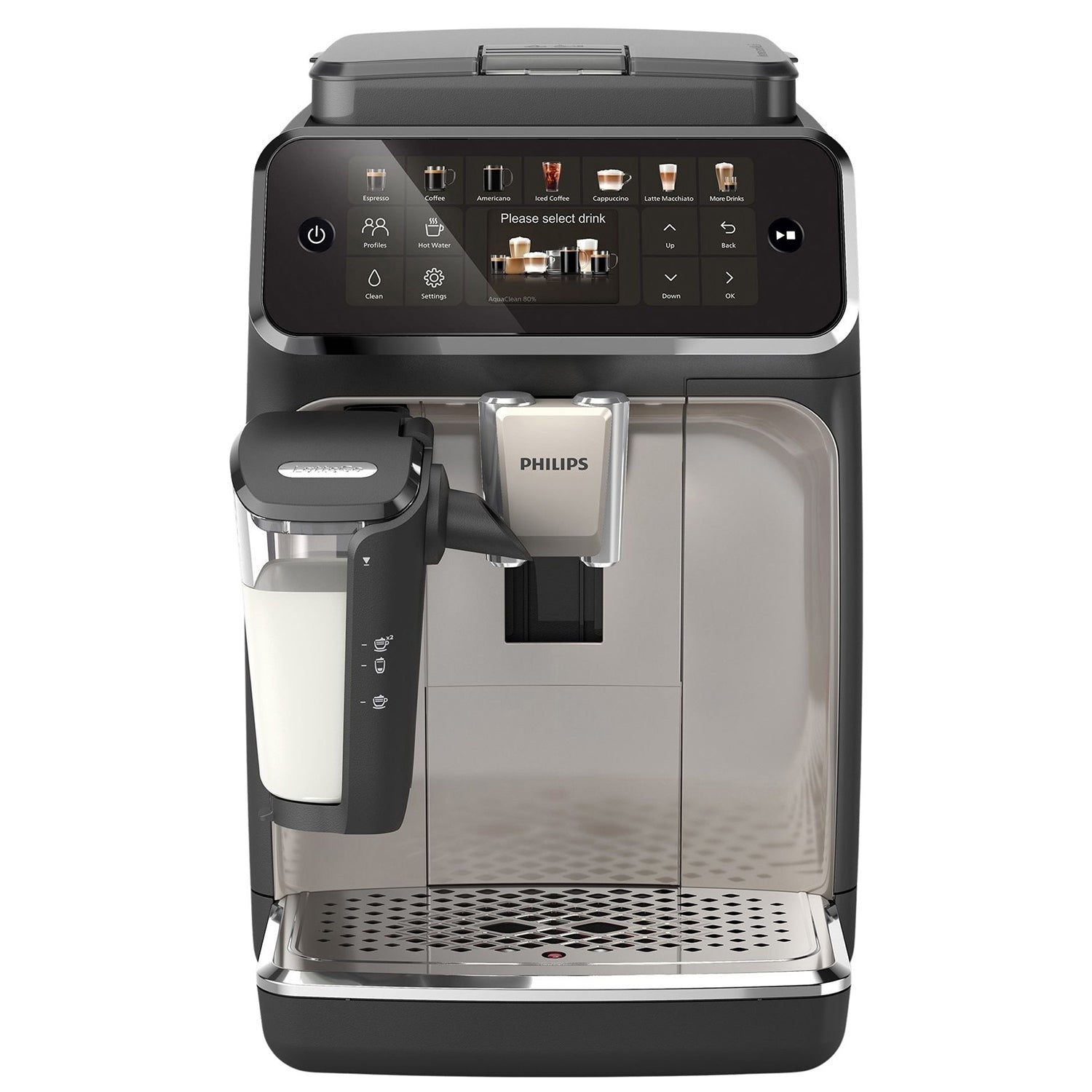 Philips - Machine à Expresso Automatique LatteGo 4400, 12 Choix de Boissons, Technologie SilentBrew - EP4447/90 - Simple Boutique