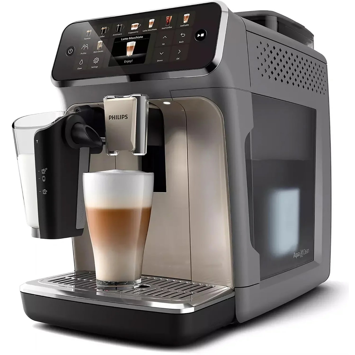 Philips - Machine à Expresso Automatique LatteGo 5500, 20 Choix de Boissons, Technologie SilentBrew EP5544/90 - Simple Boutique