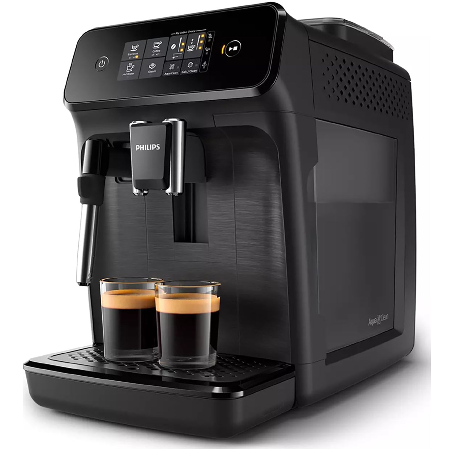 Philips - Machine à Expresso Automatique Serie 1200, 2 Choix de Boissons, Broyeur en Céramique - EP1220/04 - Simple Boutique