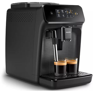Philips - Machine à Expresso Automatique Serie 1200, 2 Choix de Boissons, Broyeur en Céramique - EP1220/04 - Simple Boutique