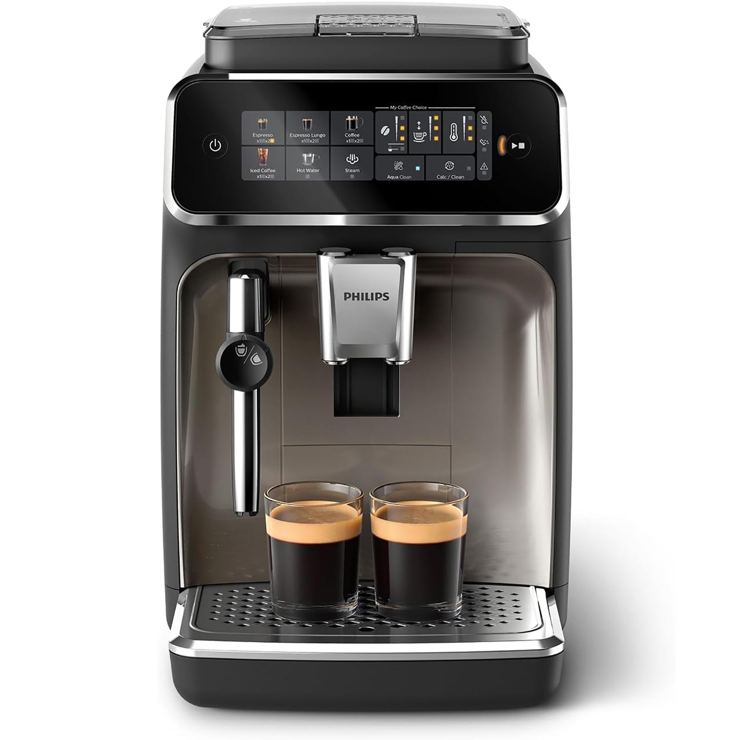 Philips - Machine à Expresso Automatique Serie 3300, 5 Choix de Boissons, Broyeur en Céramique - EP3326/90 - Simple Boutique