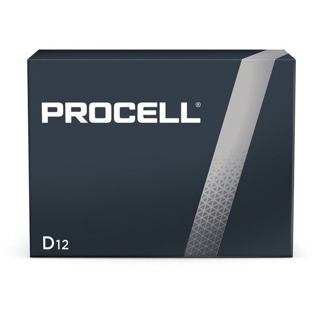 Procell - Piles Alcaline Industrielles D, Pour Appareils Professionnels, Emballage de 12