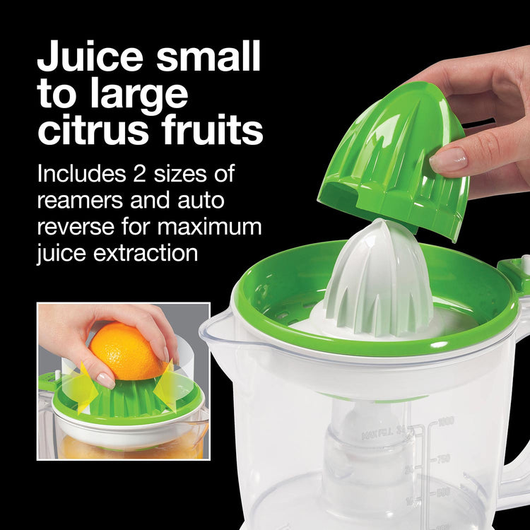 Proctor Silex - Presse Agrumes Électrique, Capacité de 1 Litre, Contrôle de la Pulpe, Blanc - Simple Boutique