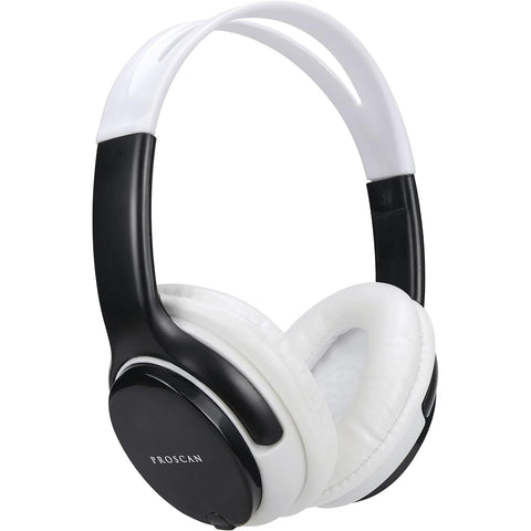 Proscan - Casque d'écoute Stéréo, Bluetooth, Avec Microphone et Télécommande Intégré, Blanc