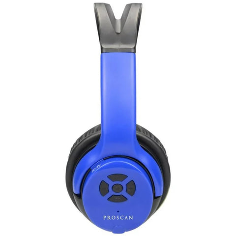 Proscan - Casque d'écoute Stéréo, Bluetooth, Avec Microphone et Télécommande Intégré, Bleu