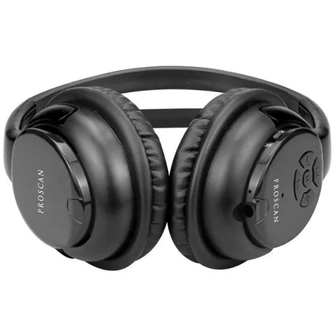 Proscan - Casque d'écoute Stéréo, Bluetooth, Avec Microphone et Télécommande Intégré, Noir