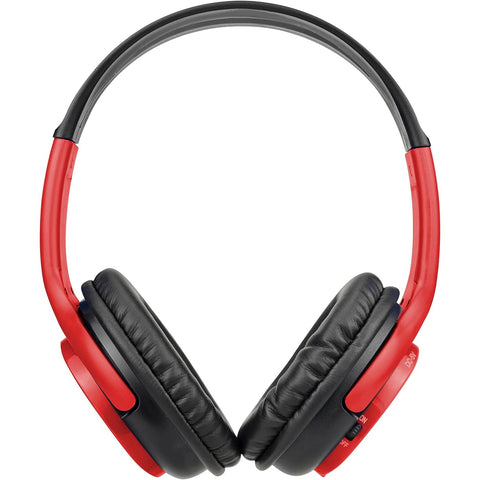 Proscan - Casque d'écoute Stéréo, Bluetooth, Avec Microphone et Télécommande Intégré, Rouge