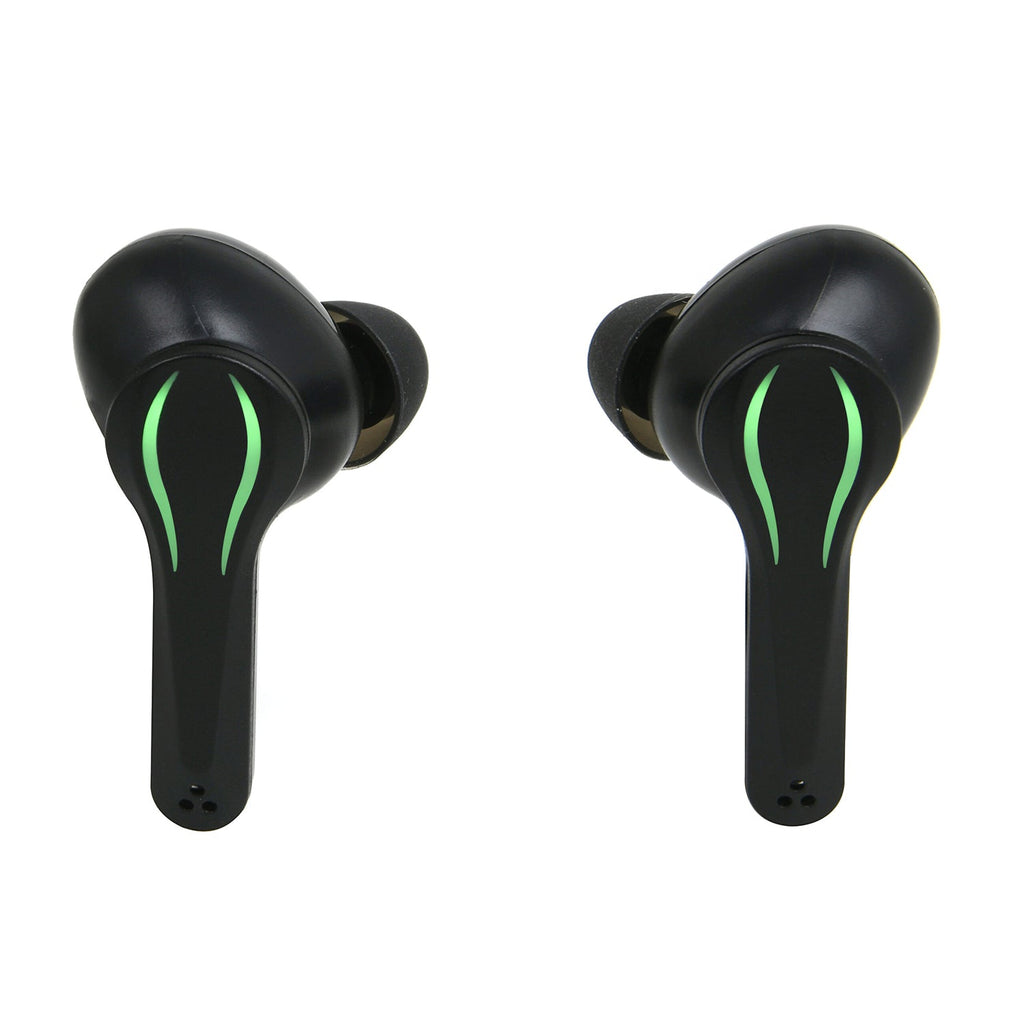 Proscan - Écouteurs de Jeu Intra-Auriculaires, Bluetooth 5.0, Étui de Chargement et Rétro-Éclairge, Noir