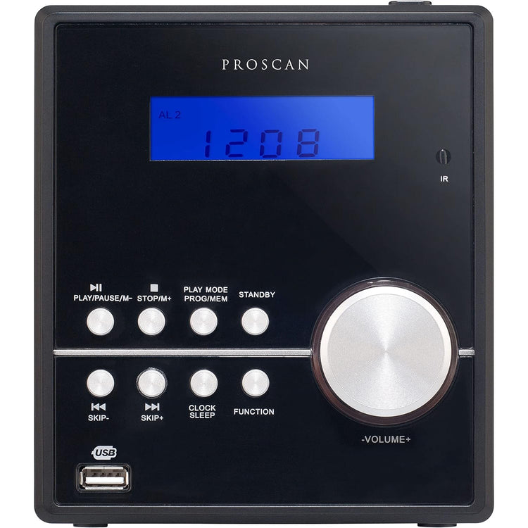 Micro Cd Proscan - Micro CD System Bluetooth, FM Radio, Aux Input, USB Playback
