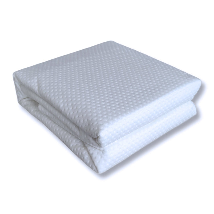 Protecteur de Matelas en Bambou, Luxueux et Doux, Hydrophobe, Grandeur Double, Blanc - Simple Boutique