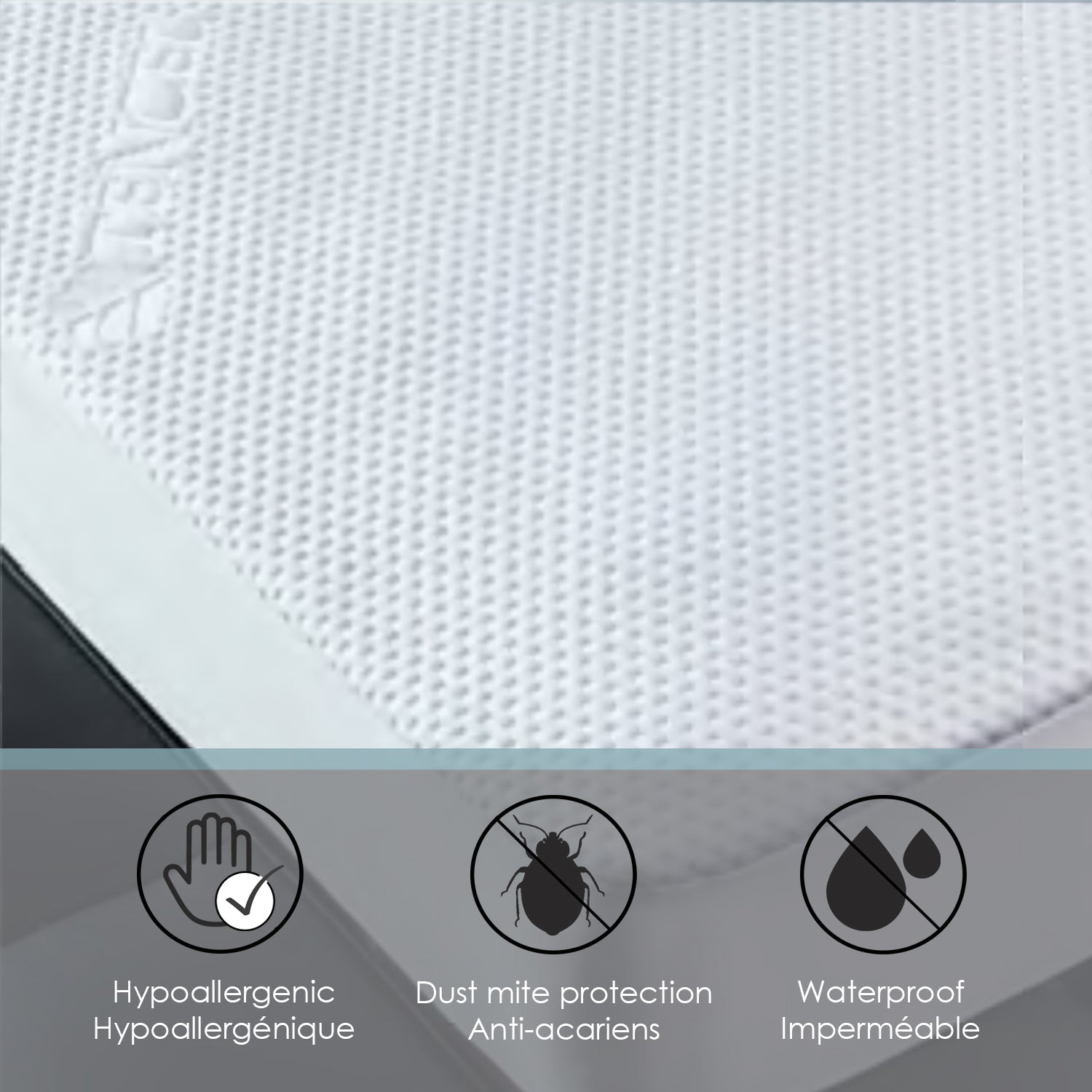Protège-Matelas Tencel, Résistant aux Taches et Imperméable, Grandeur Queen, Blanc - Simple Boutique