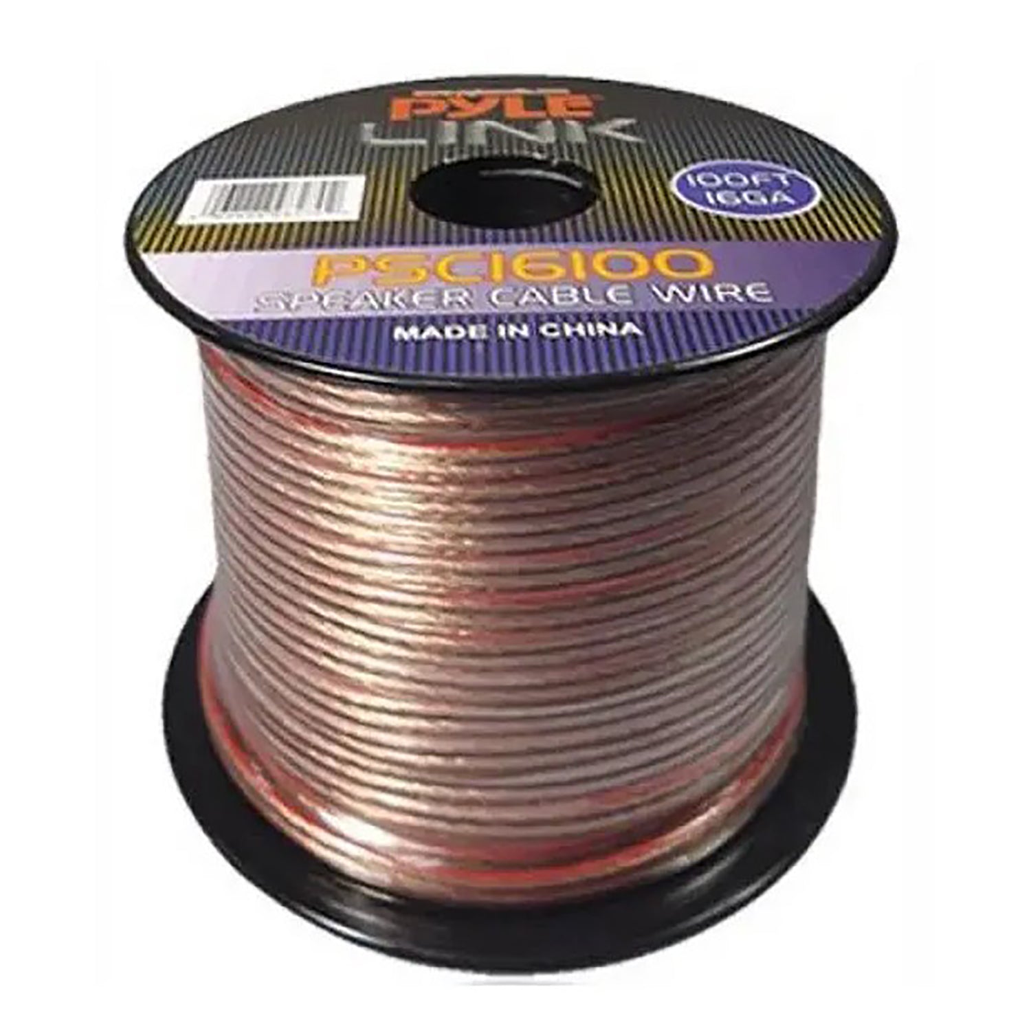 Pyle Link - Câble de Haut-Parleur à 2 Conducteur, 16AWG, Longueur de 100 Pieds - Simple Boutique