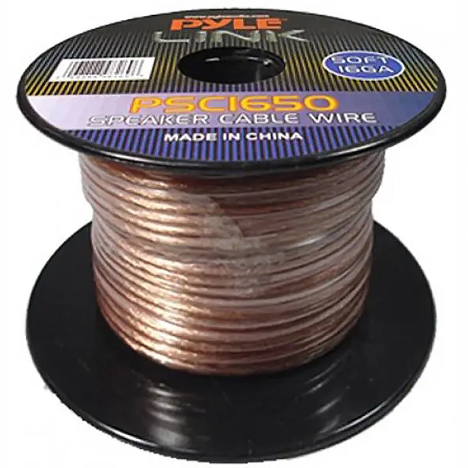Pyle Link - Câble de Haut-Parleur à 2 Conducteur, 16AWG, Longueur de 50 Pieds - Simple Boutique