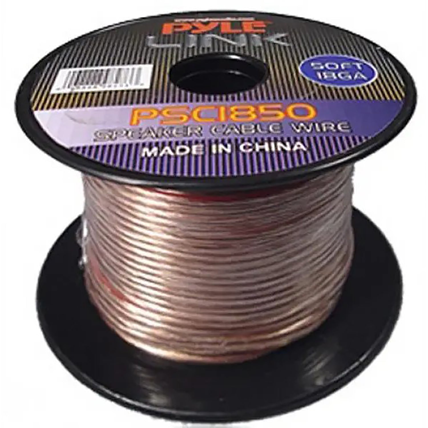 Pyle Link - Câble de Haut-Parleur à 2 Conducteurs, 18AWG, Longueur de 50pi - Simple Boutique