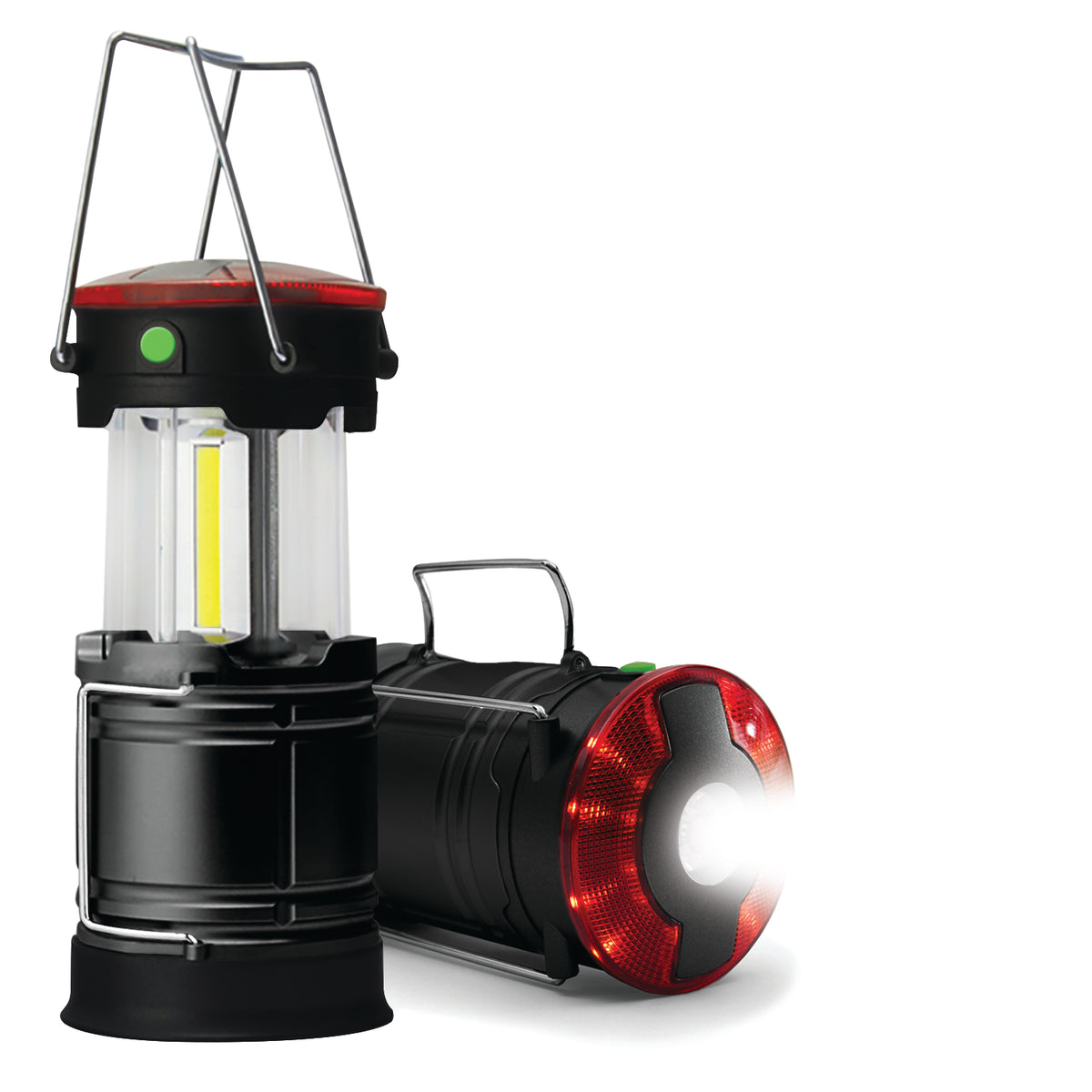 RCA Lanterne rétractable rechargeable 325 lumens avec lampe de poche et lumière SOS - Simple Boutique