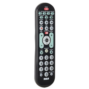 RCA - Télécommande Universelle à Gros Boutons pour 4 Appareils, Noir - Simple Boutique
