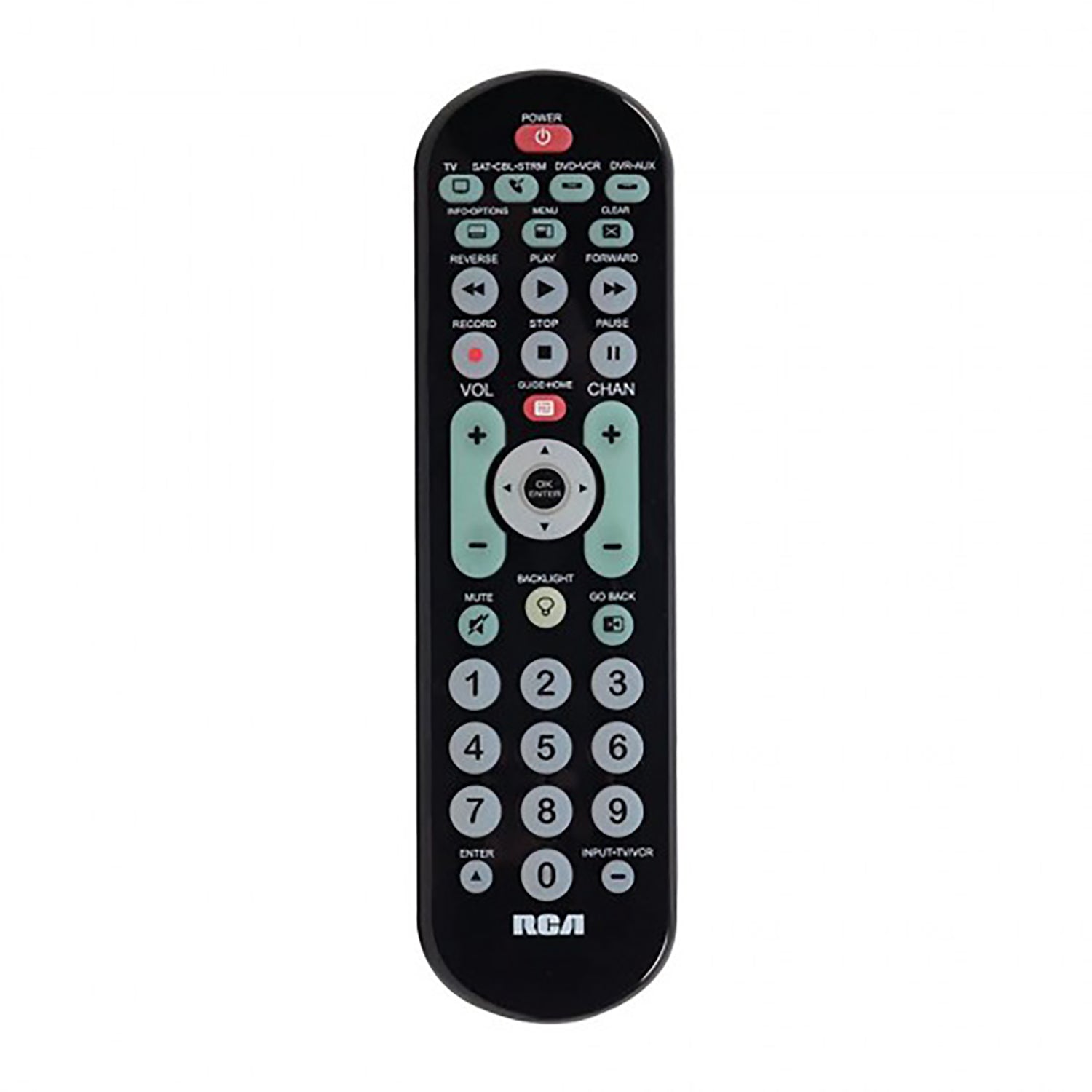 RCA - Télécommande Universelle à Gros Boutons pour 4 Appareils, Noir - Simple Boutique