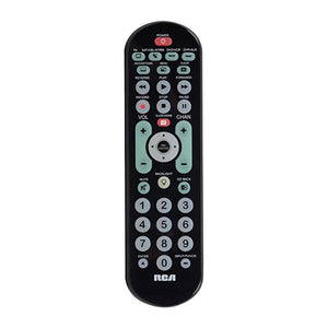 RCA - Télécommande Universelle à Gros Boutons pour 4 Appareils, Noir - Simple Boutique