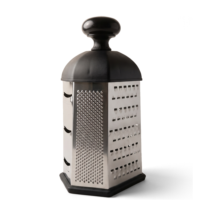JS Gourmet Râpe 6 faces en acier inoxydable avec poignée - Simple Boutique