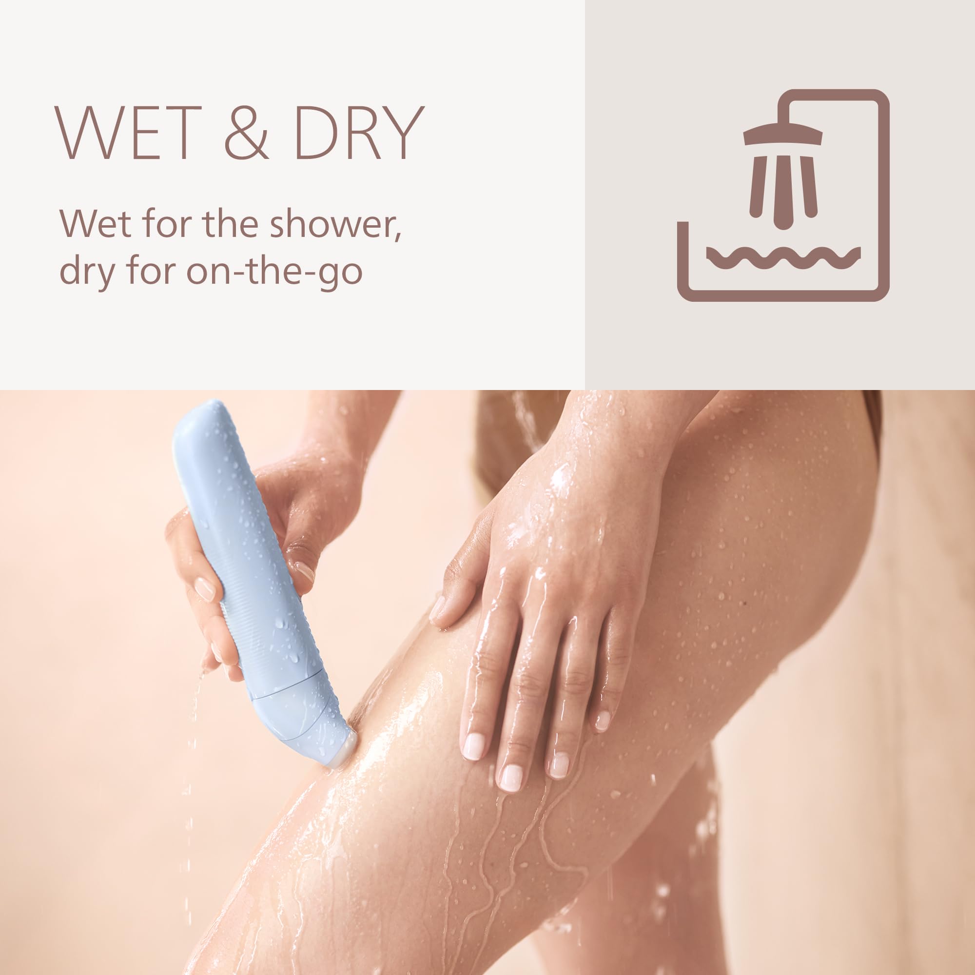 Rasoir électrique pour jambes et corps BRL127/00 - Simple Boutique