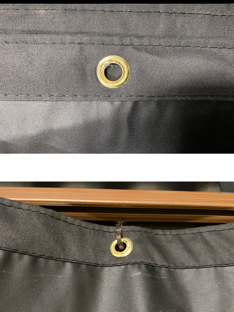 Rideau pour Gazebo 10' x 10' , Résistant à l'eau , Noir - Simple Boutique