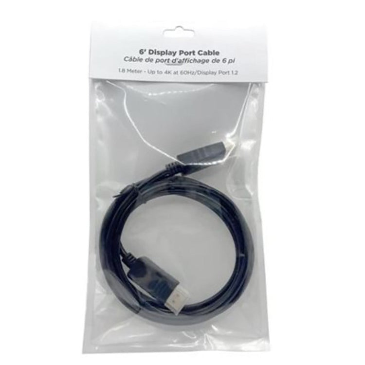 Rockstone - Câble Display Port 1.2, Résolution 2K ou 4K, Longueur de 1.8 mètre - Simple Boutique