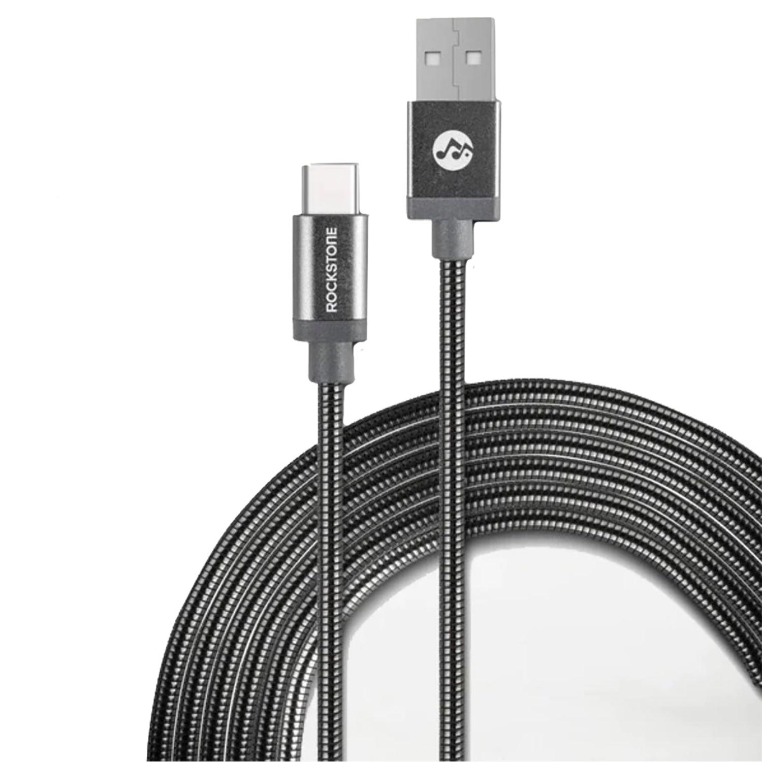Rockstone - Câble USB Type-C Pour Téléphone ou Tablette, Tressé , Résistant au Animaux, Longueur de 1.2 Mètre - Simple Boutique