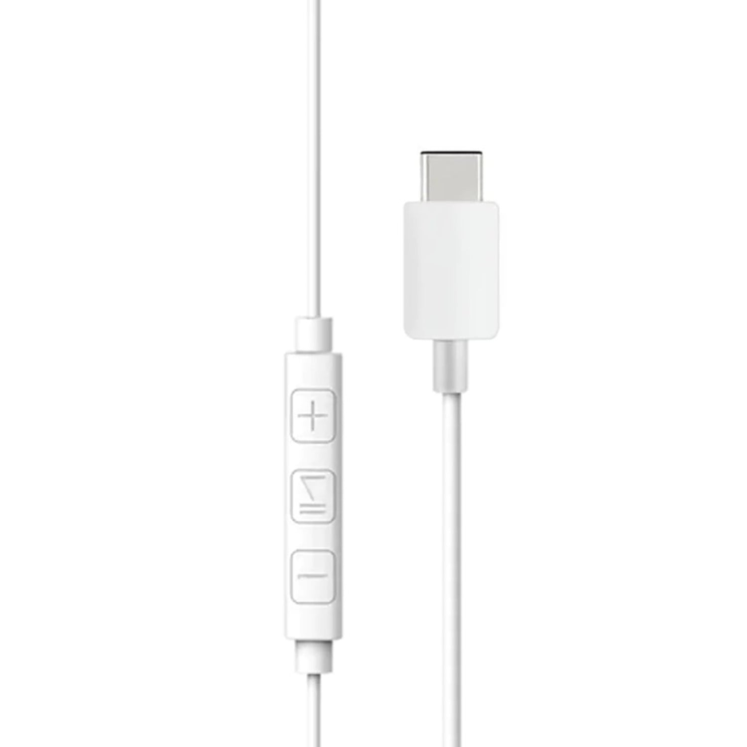 Rockstone - Écouteurs XR1 Intra-Auriculaire Filaire Type-C, Télécommande et Microphone Intégré, Blanc - Simple Boutique