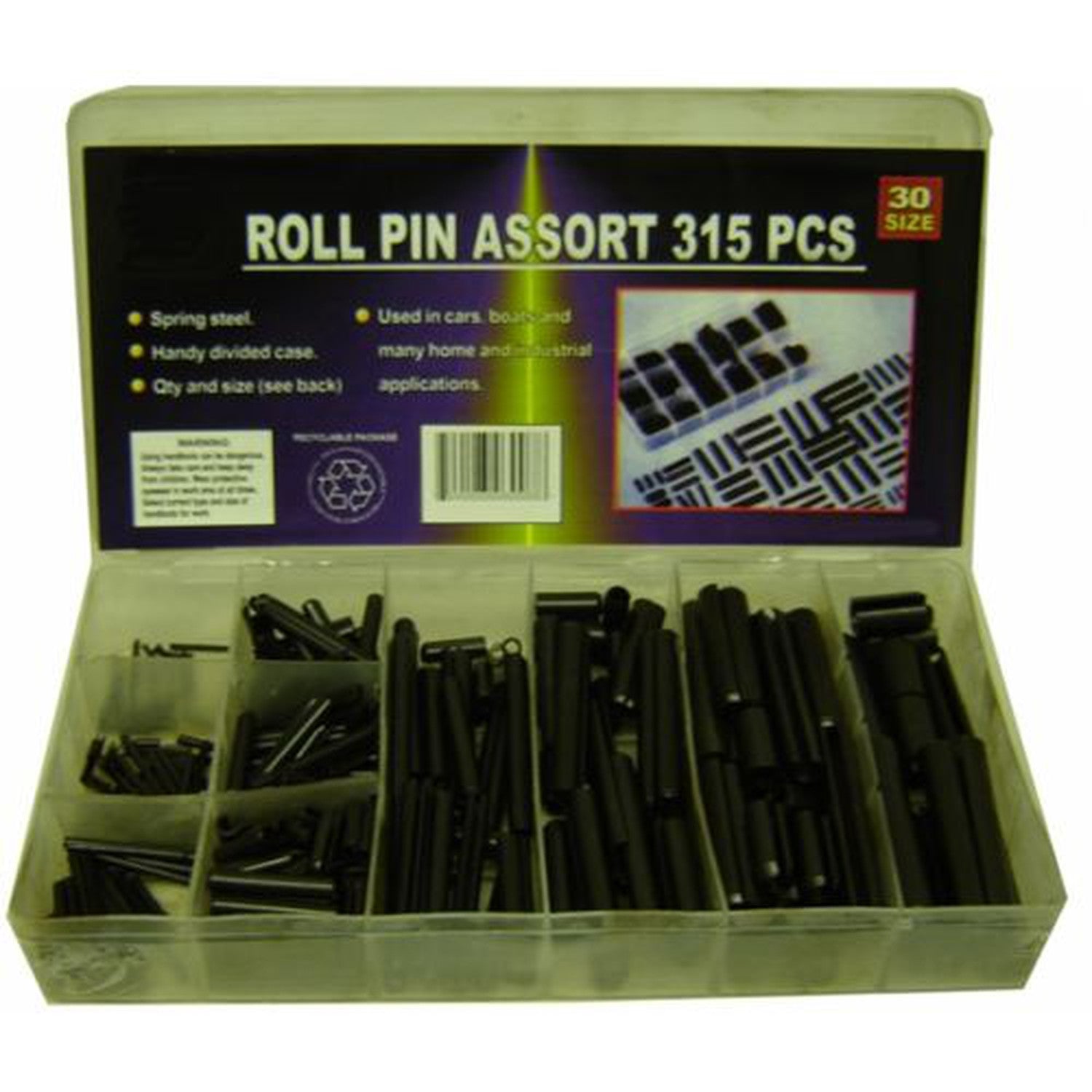 Rodac - Assortiment De Goupilles Fendues À Ressorts, 120 Pièces - Simple Boutique