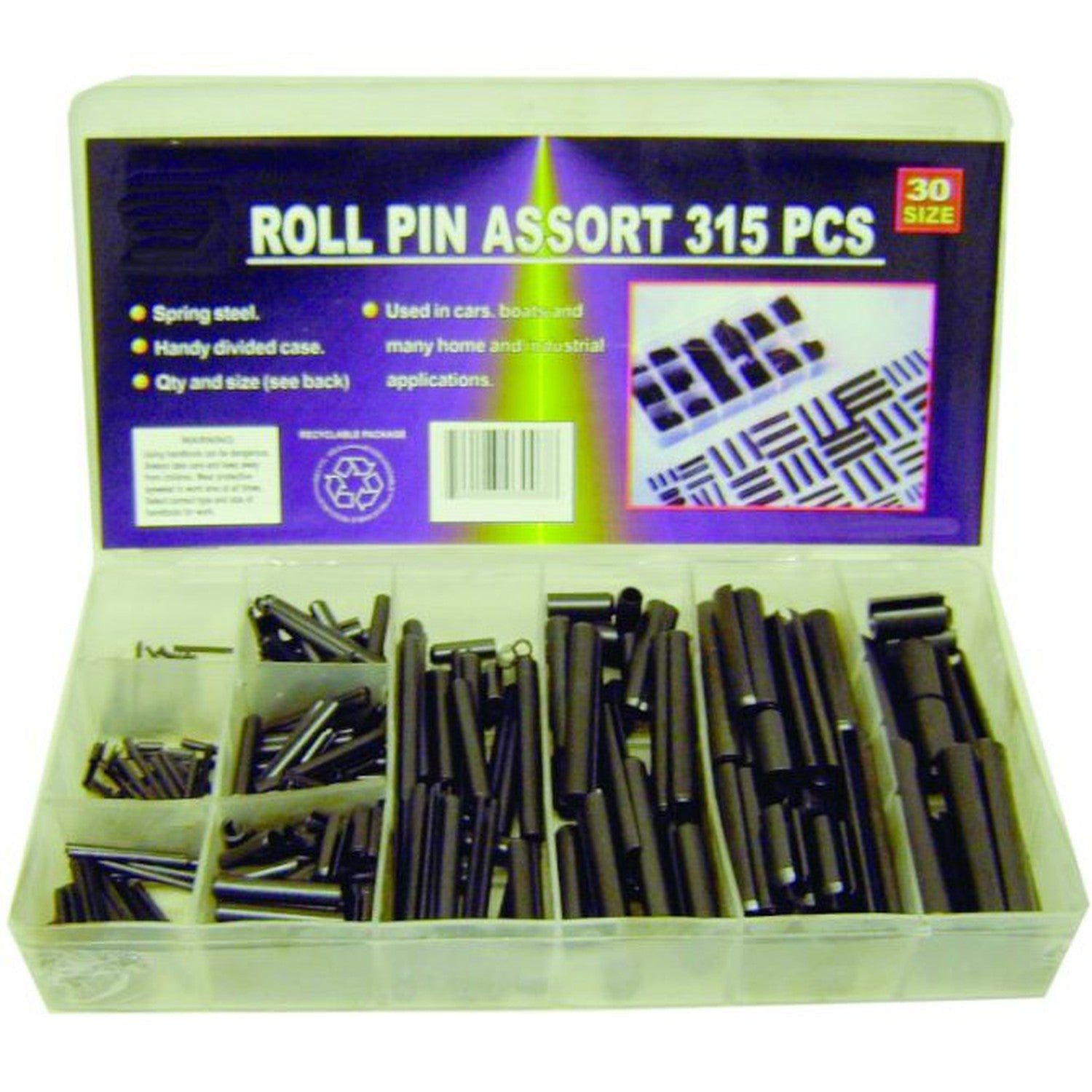 Rodac - Assortiment De Goupilles Fendues À Ressorts, 120 Pièces - Simple Boutique
