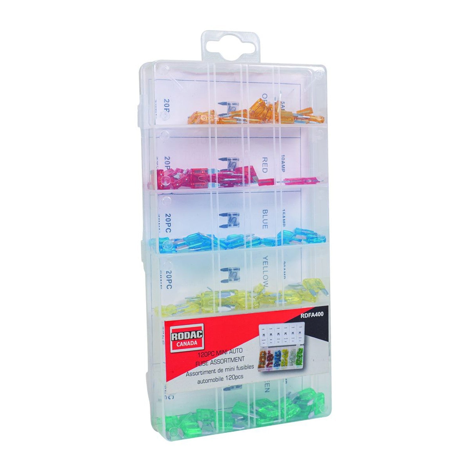 Rodac - Assortiment de 100 Fusibles ATO et Mini pour Voiture - Simple Boutique