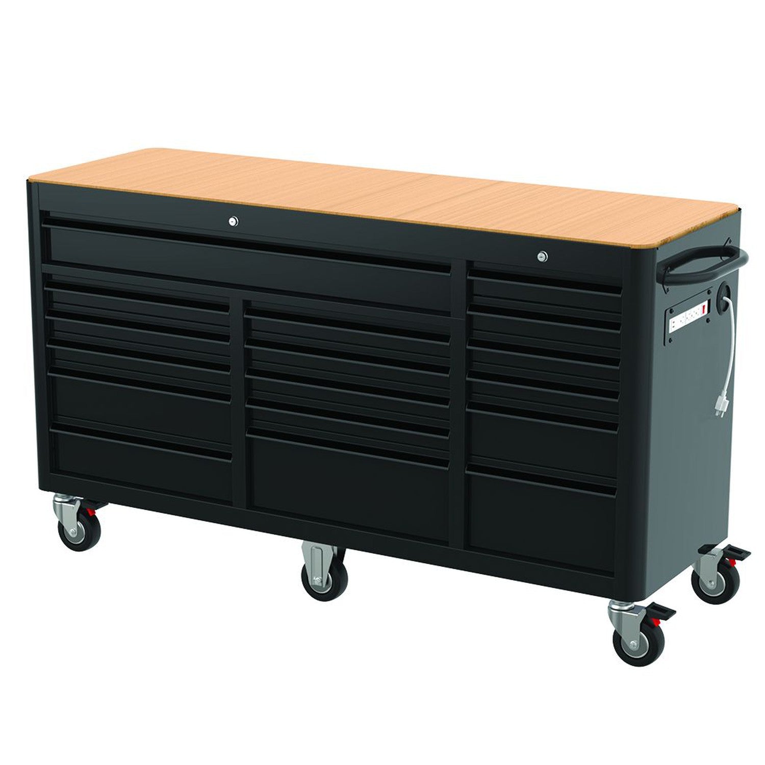 Rodac - Cabine À Roulettes 72"12 Tiroirs 1Dr. 24" De Profondeur - Simple Boutique