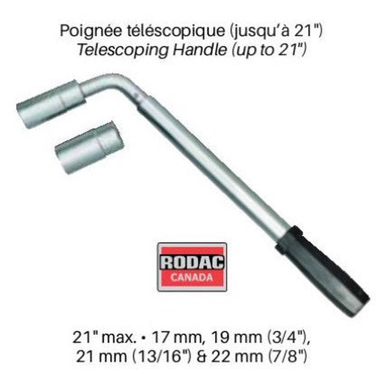 Rodac - Clé Télescopique (Ajustable Jusqu'À 21") - Simple Boutique