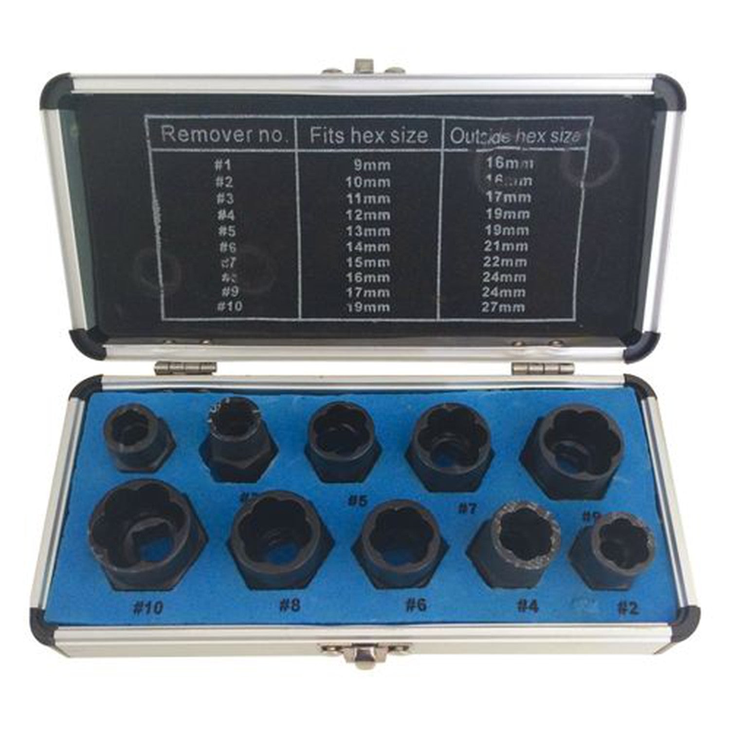 Rodac - Ensemble D'Extracteurs À Douille ''Twist'' (10 Pièces. • Met) - Simple Boutique