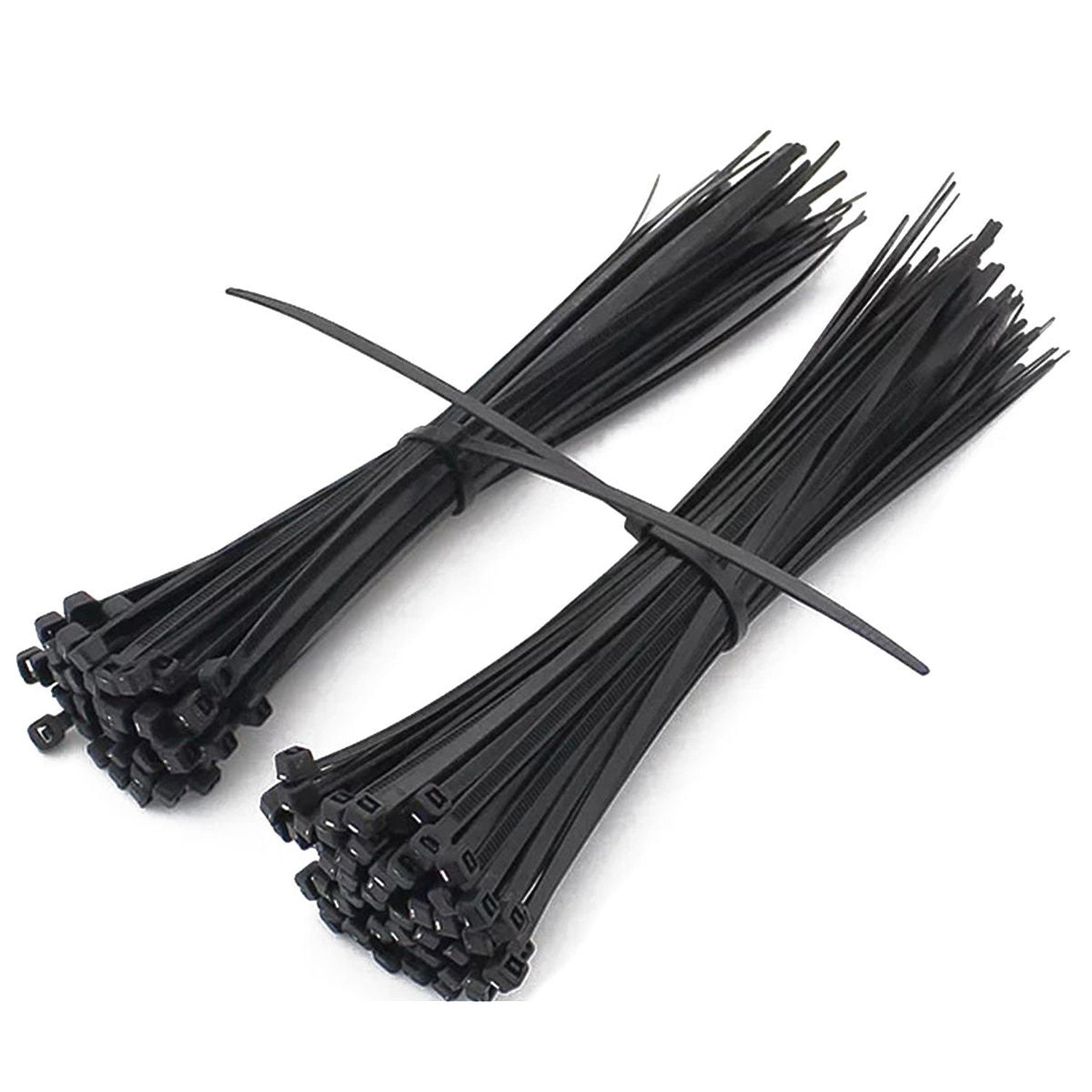 Rodac - Lot de 100 Attaches-Câbles, Longueur de 11 3/4", Charge Maximal de 50Lb, Noir - Simple Boutique