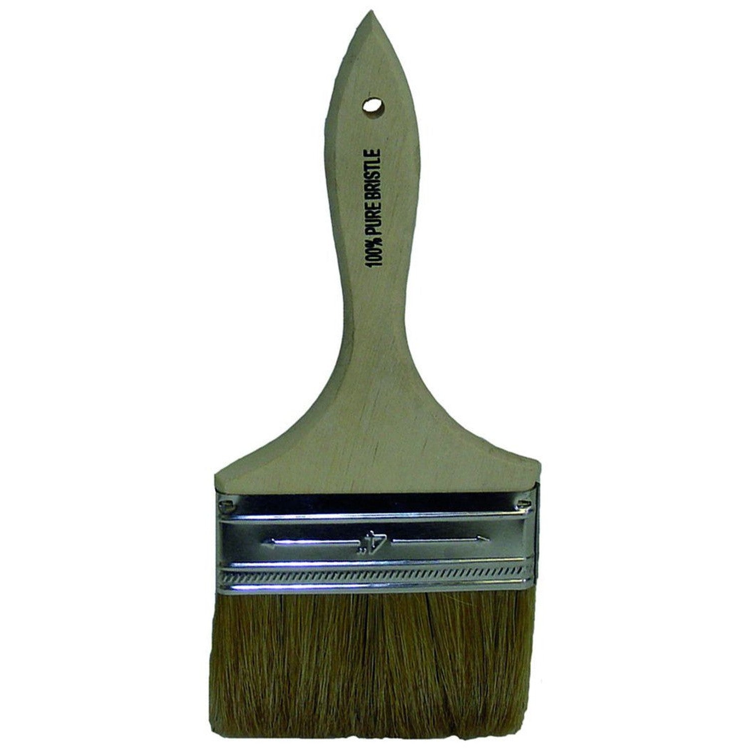 Rodac - Lot de 12 Pinceaux Plats de Soie avec Manche en Bois, Largeur de 3" - Simple Boutique