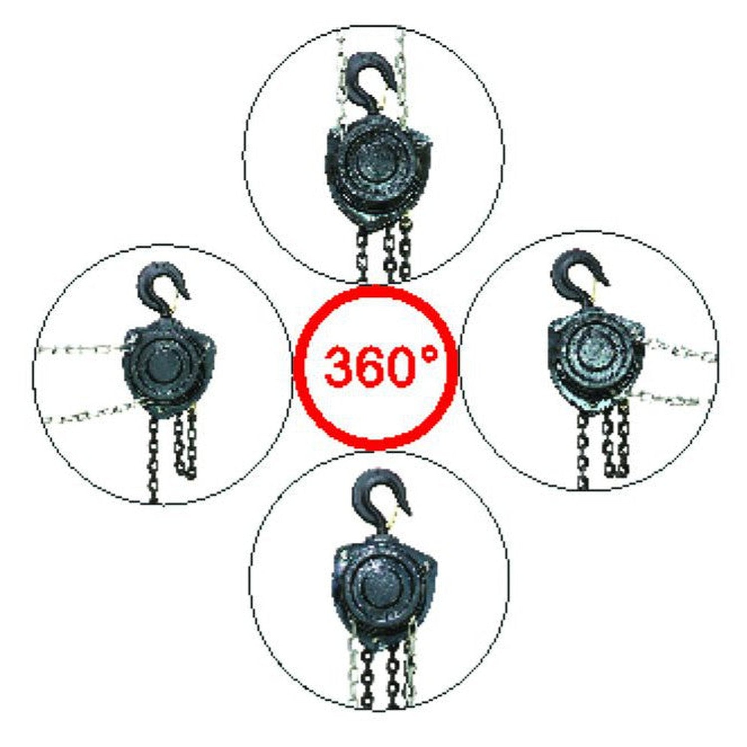 Rodac - Palan À Chaine Grade G80 Rotation À 3601T. 10' - Simple Boutique