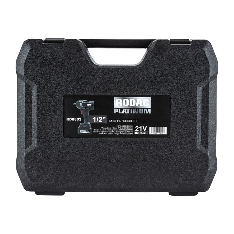 Rodac Platinum - Clé À Percussion Sans Fil 1/2" 1080 Nm - Simple Boutique