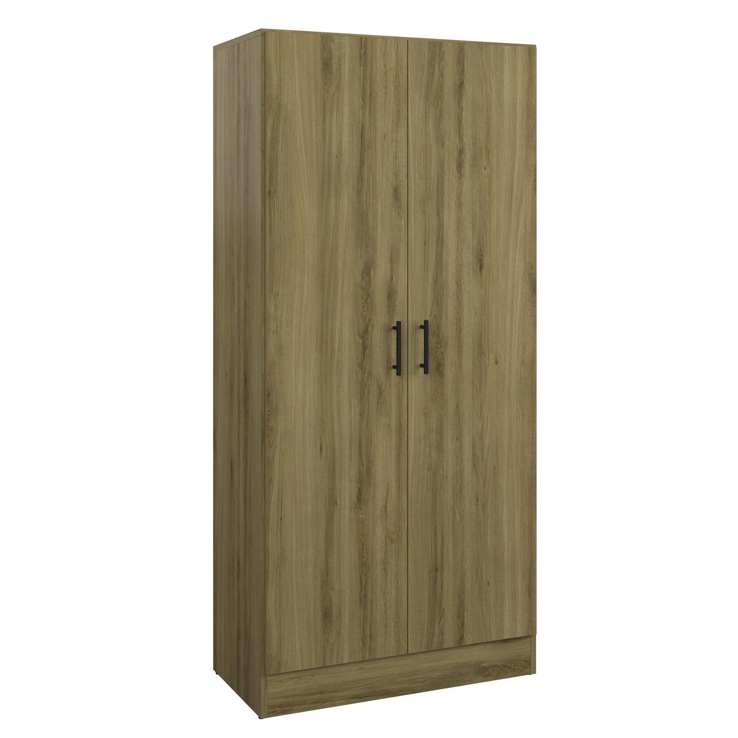 SUA-V - Armoire de Rangement en Mélamine Thermofusionnée, Hauteur de 64", Gingembre - Simple Boutique