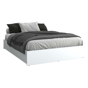SUA-V - Base de Lit Ashton en Mélamine Thermofusionnée, Grandeur Queen, Blanc - Simple Boutique