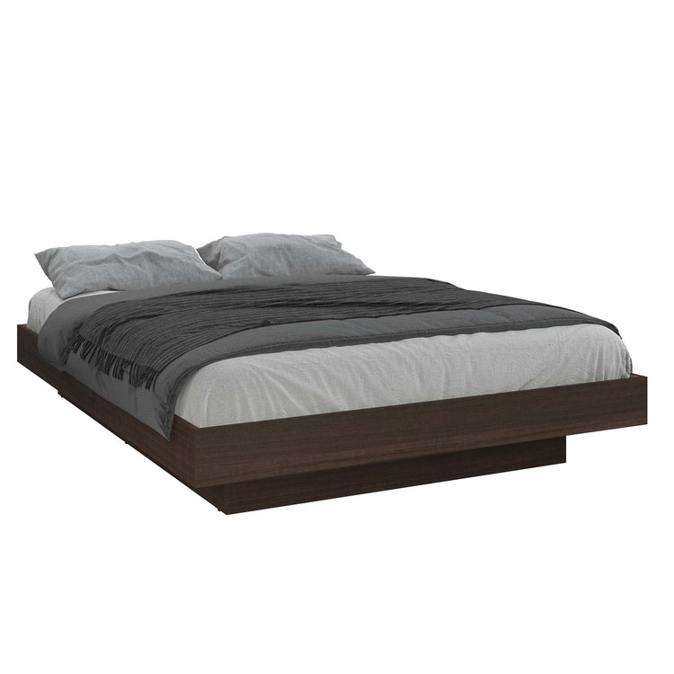 SUA-V - Base de Lit Kelly en Mélamine Thermofusionnée, Grandeur Queen, Tuxedo - Simple Boutique