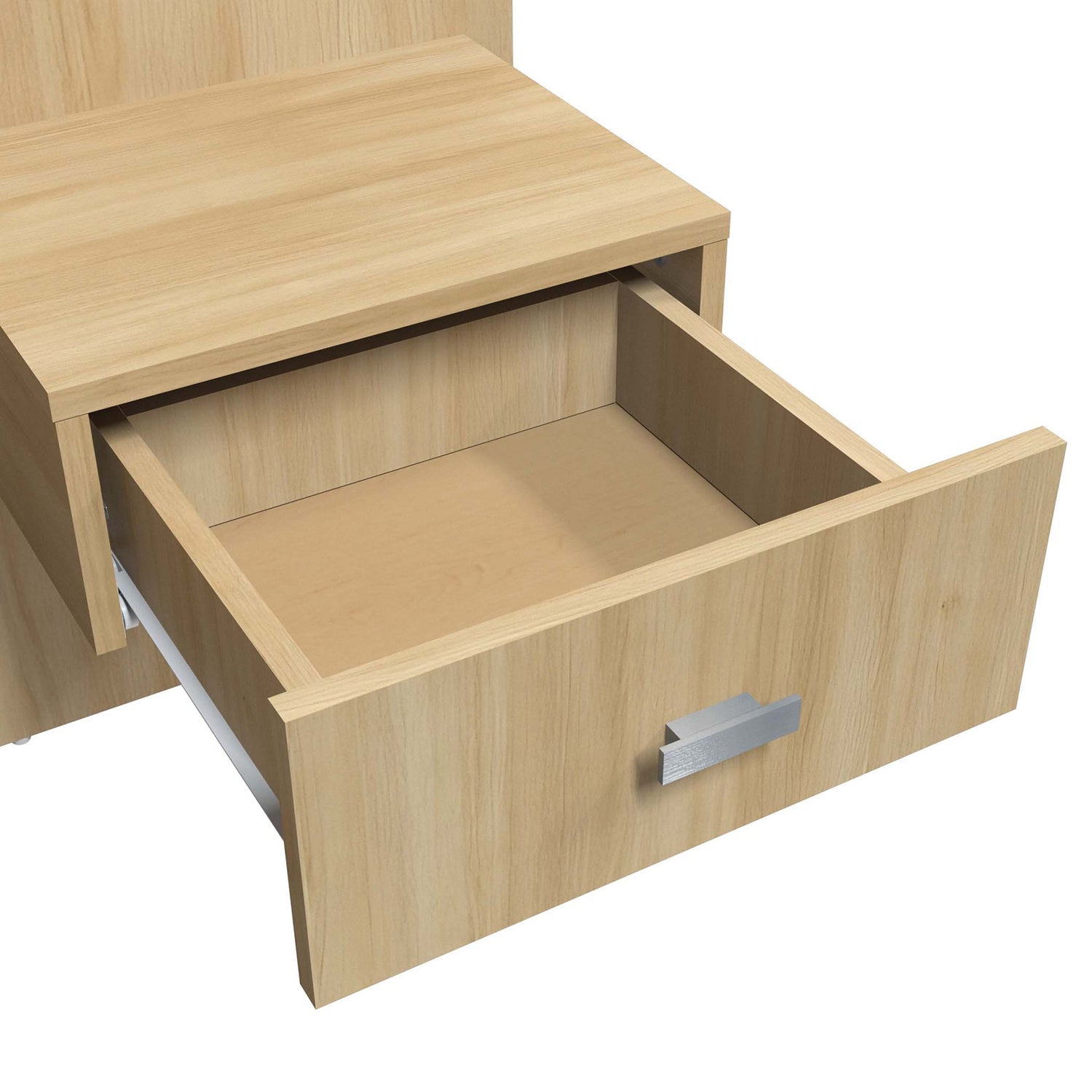 SUA-V - Ensemble de 2 Tables de Nuit ZEN en Mélamine Thermofusionnée, Beauté Naturelle - Simple Boutique