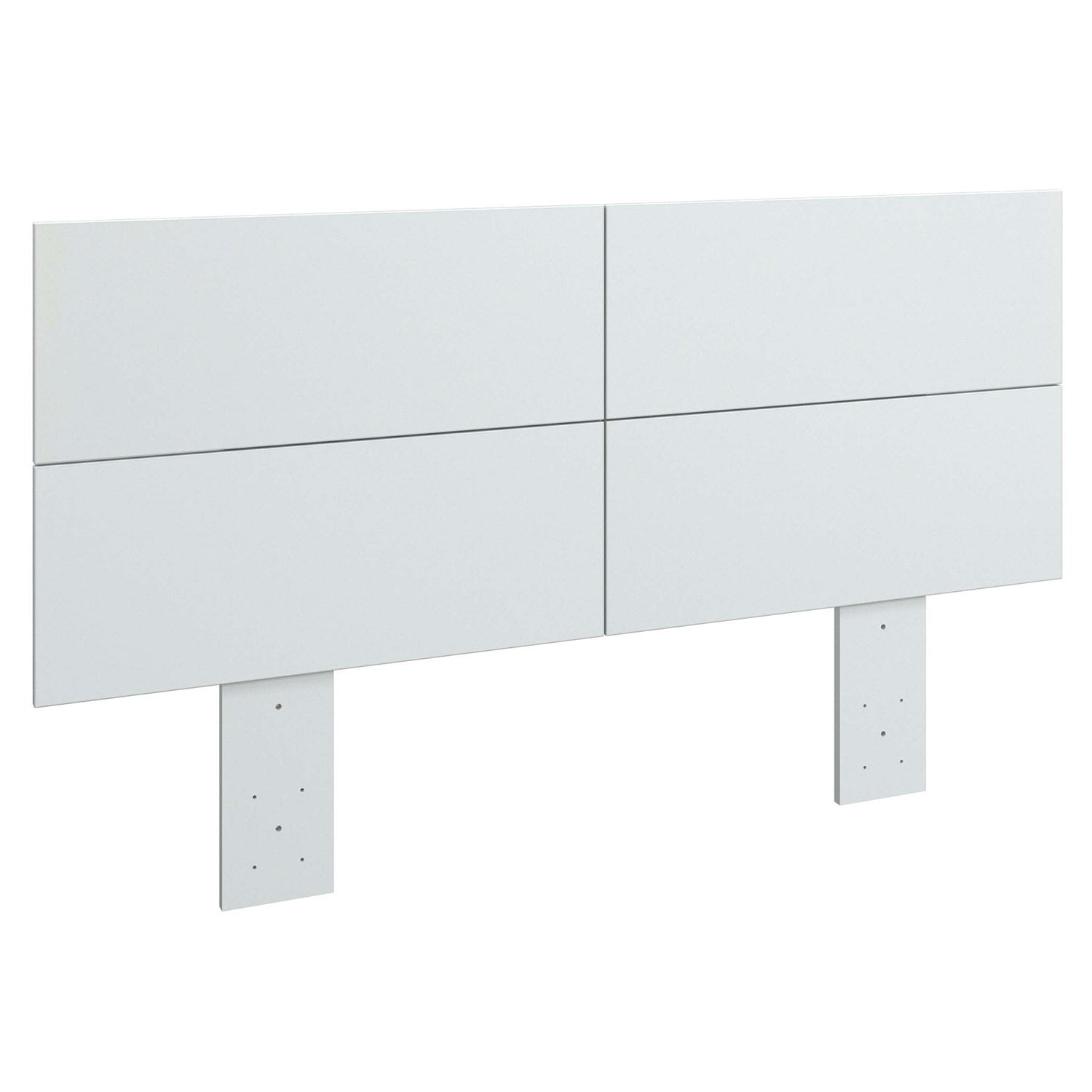 SUA-V - Tête de Lit Ashton en Mélamine Thermofusionnée, Grandeur Queen, Blanc - Simple Boutique