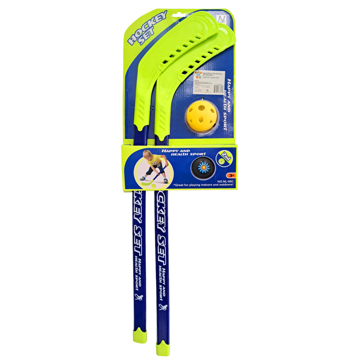 S.B. Toys Bâtons de hockey pour enfants avec balle, Lot de 2 - Simple Boutique