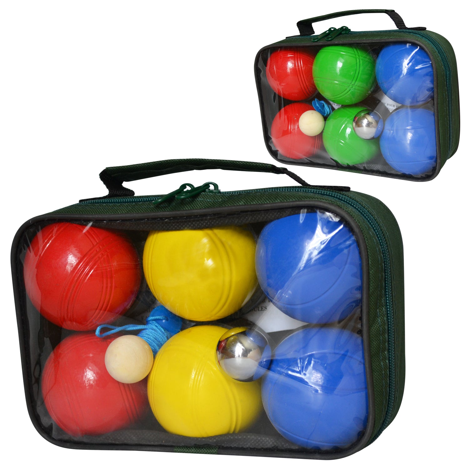 S.B. Toys Jeu de pétanque, 6 boules de 750 g avec cochonnet et sac de transport - Simple Boutique
