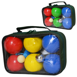 S.B. Toys Jeu de pétanque, 6 boules de 750 g avec cochonnet et sac de transport - Simple Boutique