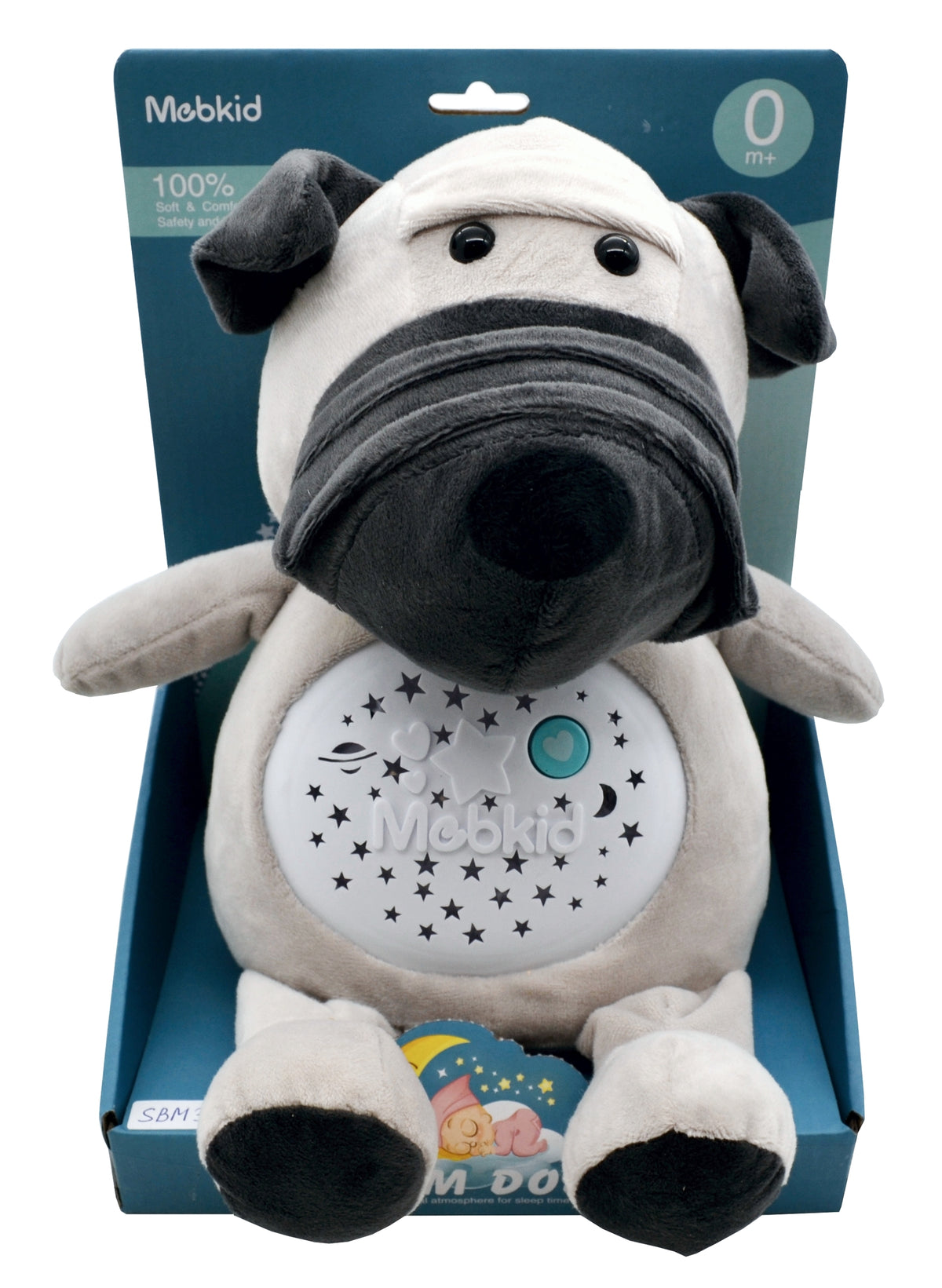 S.B. Toys Peluche chien veilleuse projecteur d'étoiles musicale pour bébé - Simple Boutique